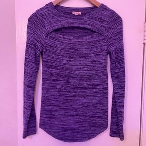 Juicy Couture long sleeve cutout top